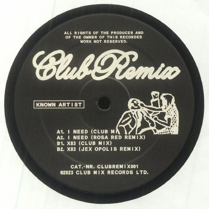 KNOWN ARTIST - CLUBREMIX 001