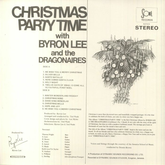 LEE, Byron & THE DRAGONAIRES - Christmas Party Time (warehouse find)
