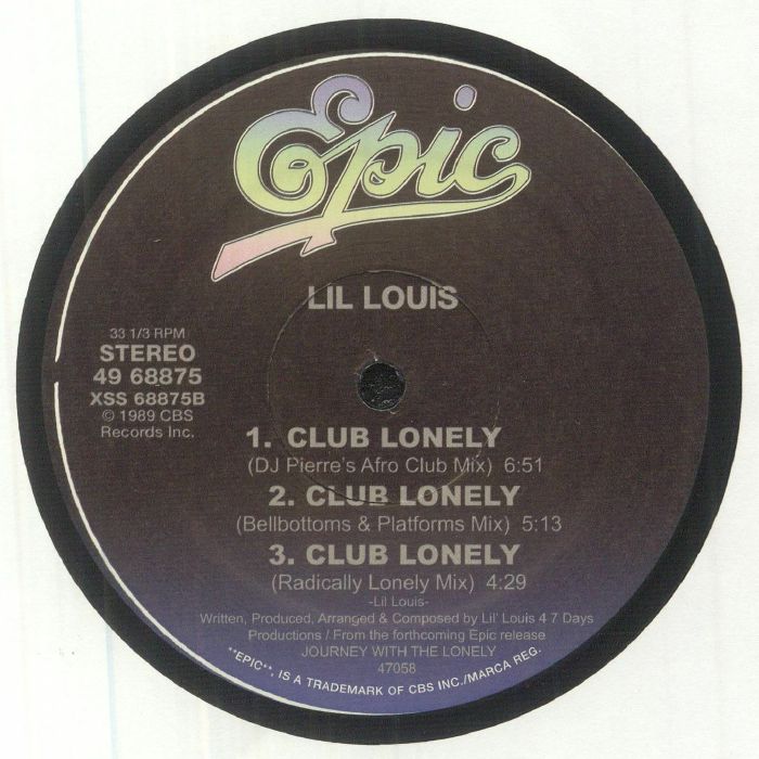 LIL LOUIS - Club Lonely (remixes)