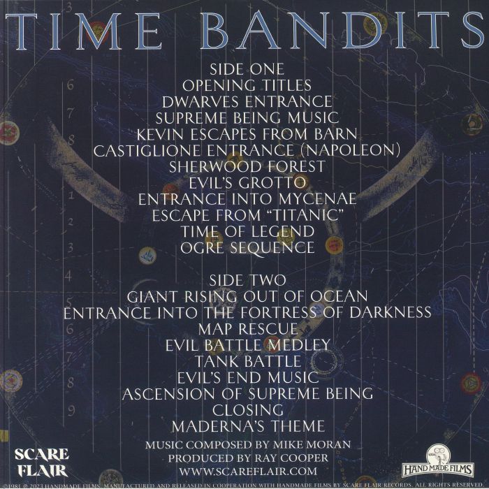 MORAN, Mike - Time Bandits (Soundtrack)