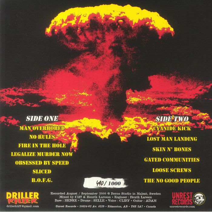 DRILLER KILLER - And The Winner Is
