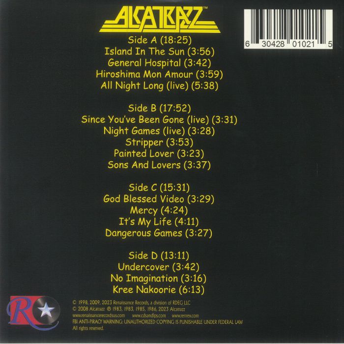 ALCATRAZZ - Very Best Of