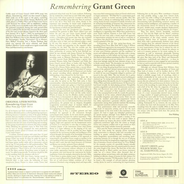 GREEN, Grant - Remembering (Collector's Edition)
