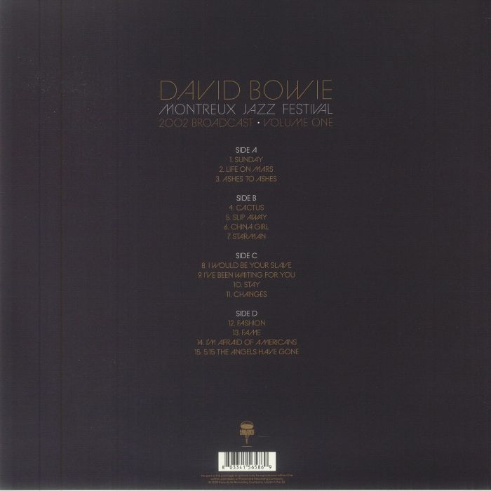 David BOWIE - Montreux Jazz Festival 2002 Broadcast Vol 1 Vinyl at Juno ...