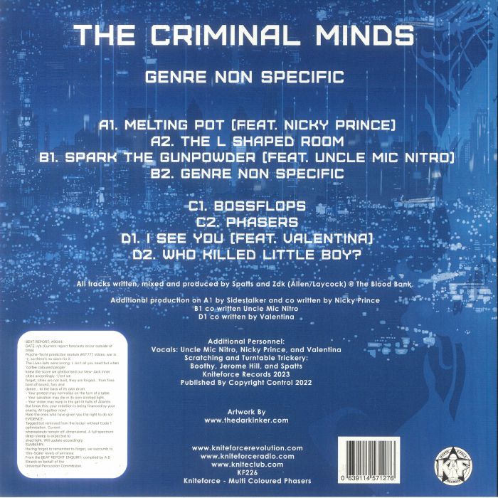 CRIMINAL MINDS, The - Genre Non Specific Album
