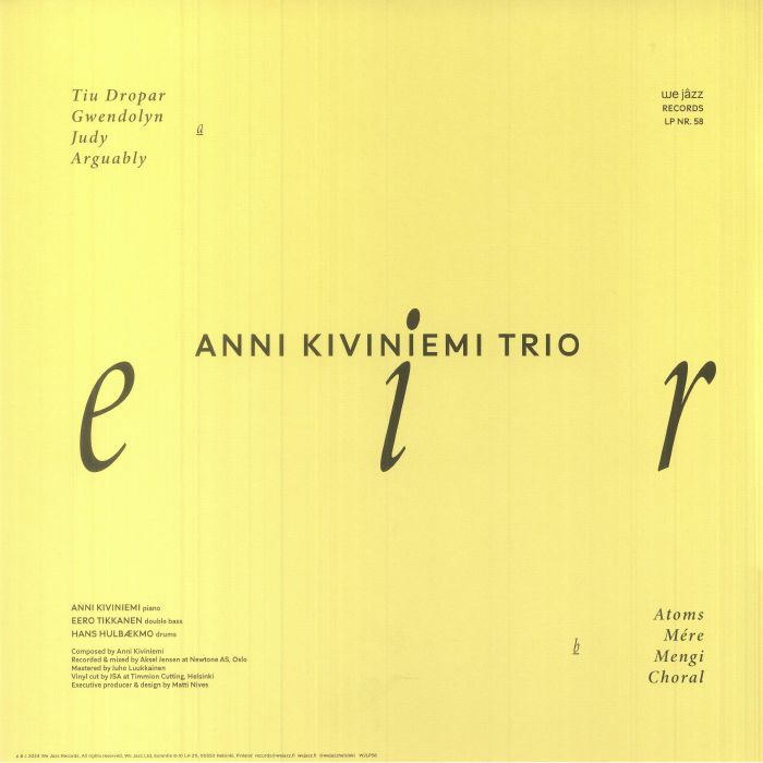 ANNI KIVINIEMI TRIO - Eir Vinyl at Juno Records.