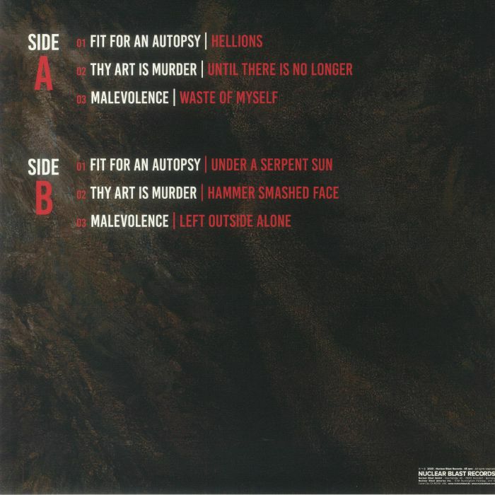 THY ART IS MURDER/FIT FOR AN AUTOPSY/MALEVOLENCE - The Aggression Sessions (B-STOCK)
