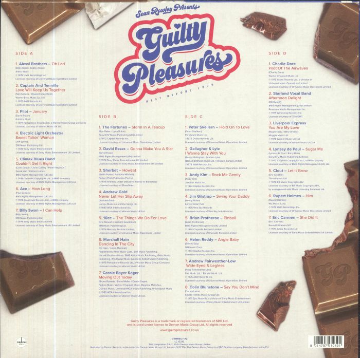 ROWLEY, Sean/VARIOUS - Sean Rowley Presents: Guilty Pleasures (20th Anniversary Edition)