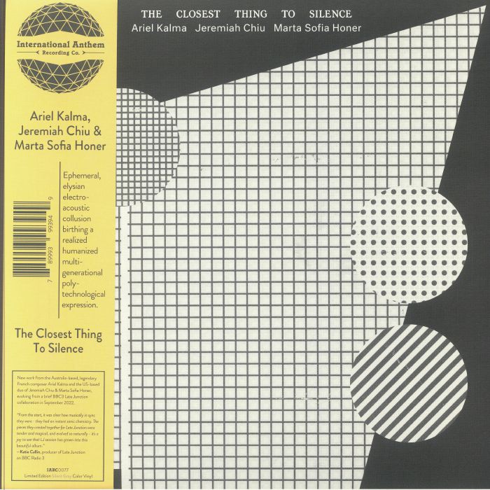 Ariel Kalma | Jeremiah Chiu | Marta Sofia Honer – The Closest Thing To Silence vinyl cover