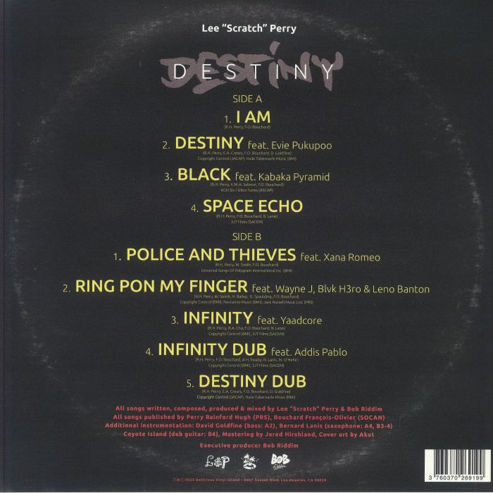 PERRY, Lee Scratch/BOB RIDDIM - Destiny