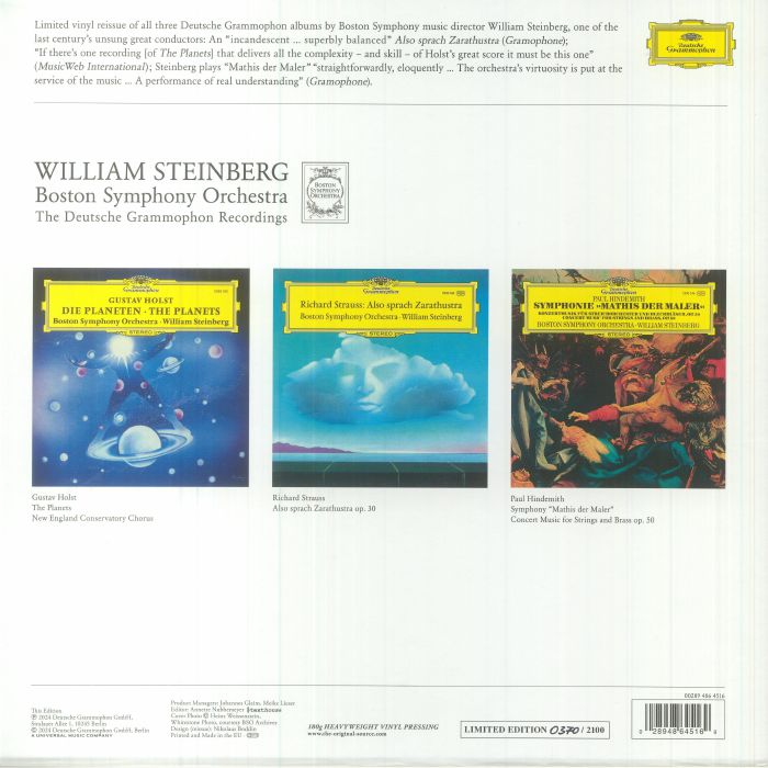 STEINBERG, William/BOSTON SYMPHONY ORCHESTRA - The Deutsche Grammophon Recordings