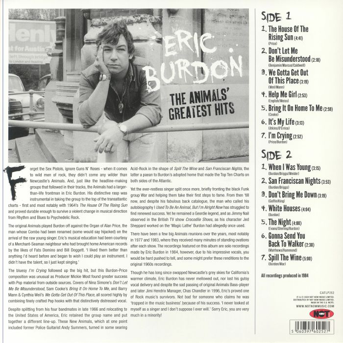 Eric BURDON - The Animals' Greatest Hits