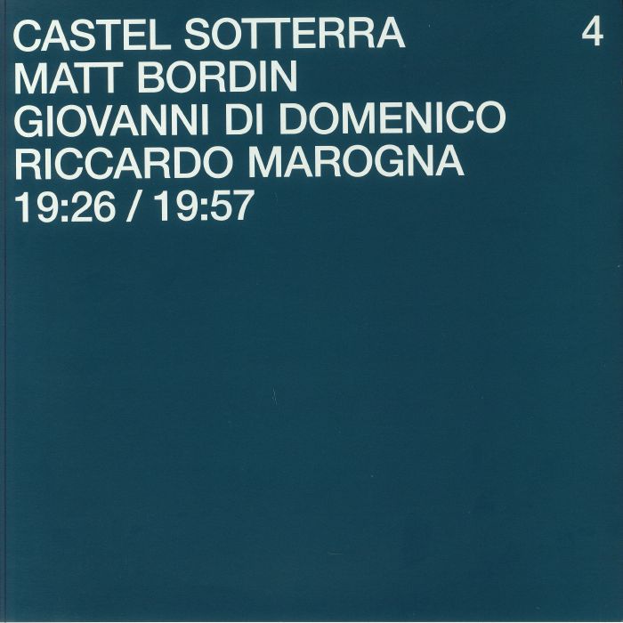 BORDIN, Matt/GIOVANNI DI DOMENICO/RICCARDO MAROGNA - Castel Sotterra 4