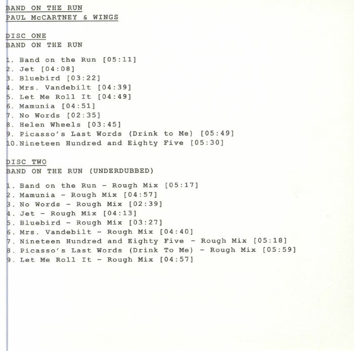 McCARTNEY, Paul/WINGS - Band On The Run (50th Anniversary Edition)