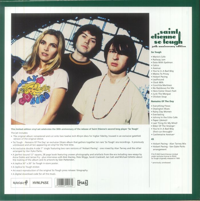 SAINT ETIENNE - So Tough (30th Anniversary Edition) Vinyl at Juno