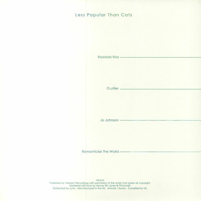 REEDALE RISE/OUTLIER/JO JOHNSON/ROMANTICISE THE WORLD - Less Popular Than Cats (B-STOCK)