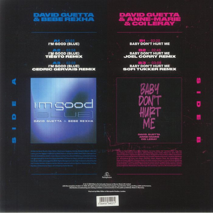 GUETTA, David - I'm Good (Blue)