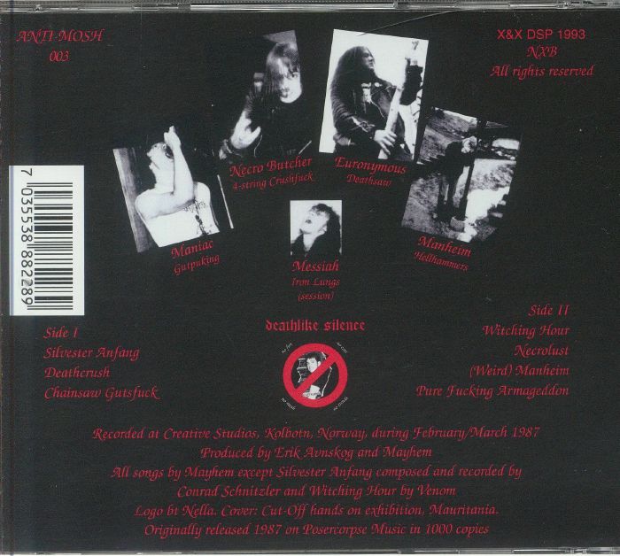 MAYHEM - Deathcrush (reissue)