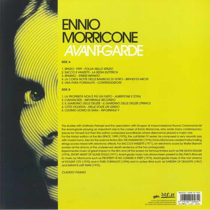 Ennio MORRICONE - Avant Garde (Soundtrack) Vinyl at Juno