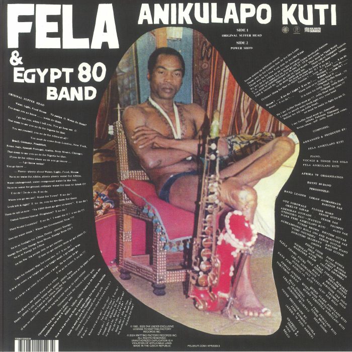 KUTI, Fela - Original Sufferhead (reissue)
