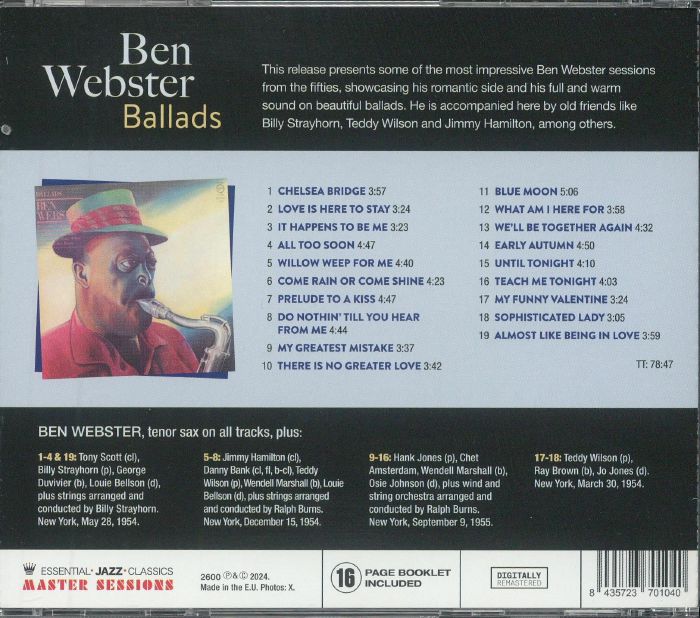 WEBSTER, Ben - Ballads