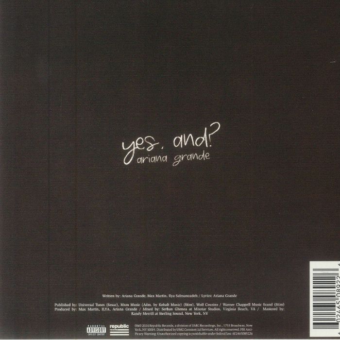 Ariana Grande - Yes And? Vinyl At Juno Records.