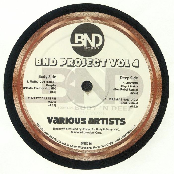 Marc Cotterell, Matt Gillespie, Jovonn, Jeremias Santiago / BND Project Vol. 4 Marc Cotterell, Matt Gillespie, Jovonn, Jeremias Santiago / BND Project Vol. 4