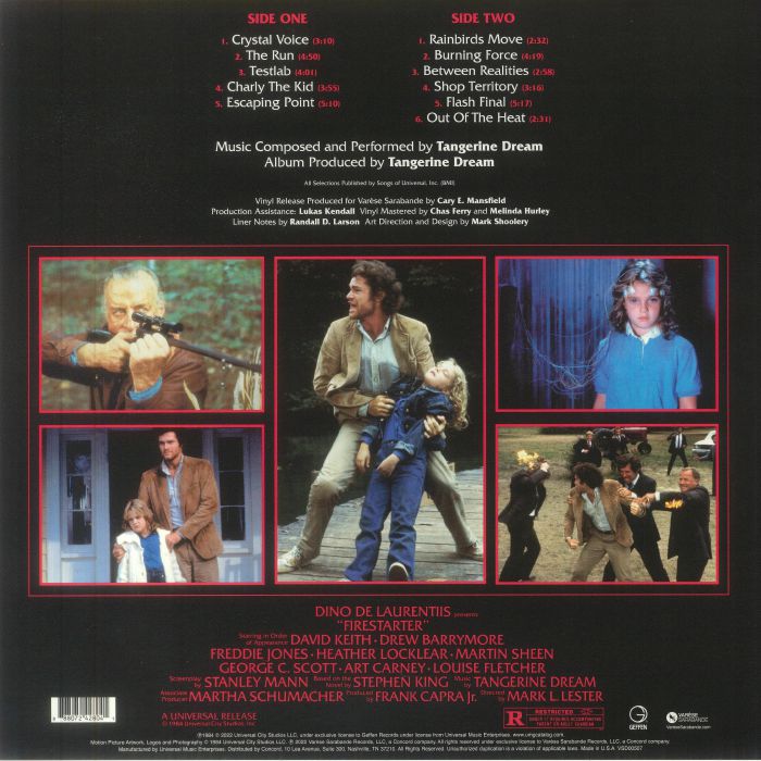 TANGERINE DREAM Firestarter (Soundtrack) (reissue) Vinyl at Juno Records.