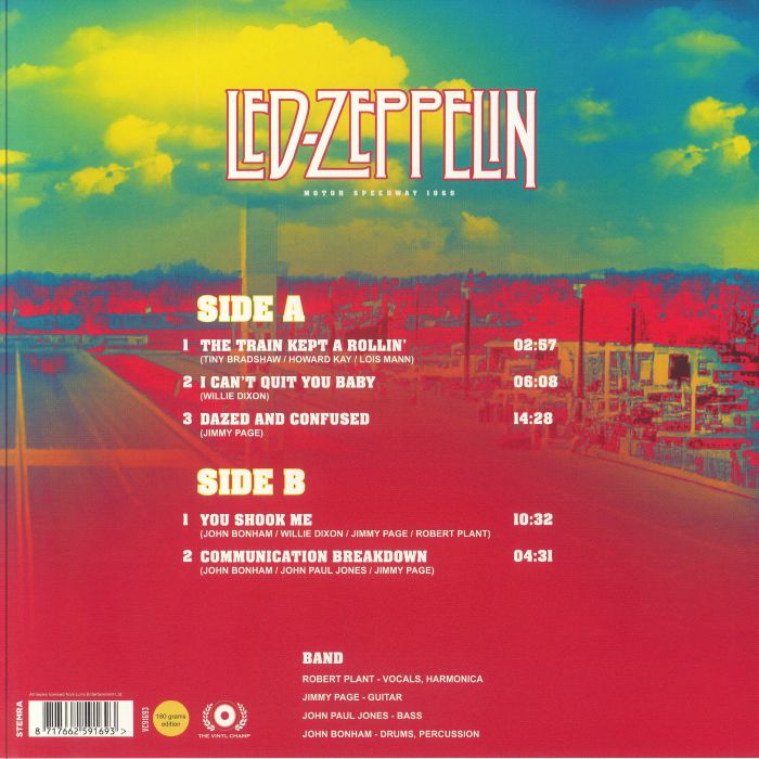 LED ZEPPELIN - Motor Speedway 1969