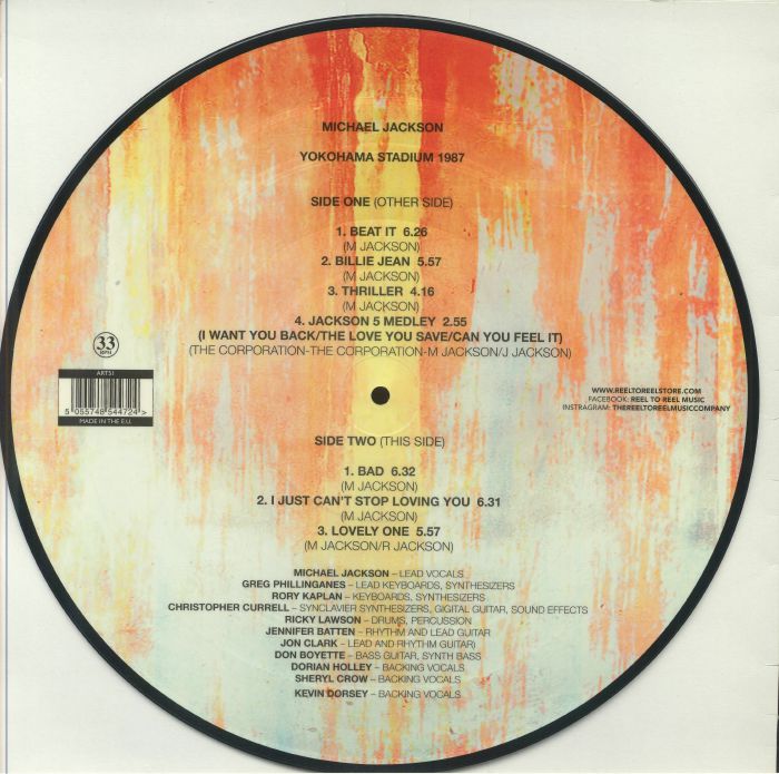 Michael Jackson Yokohama Stadium 1987 LP