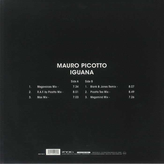 Mauro PICOTTO - Iguana EP (reissue) Vinyl At Juno Records.