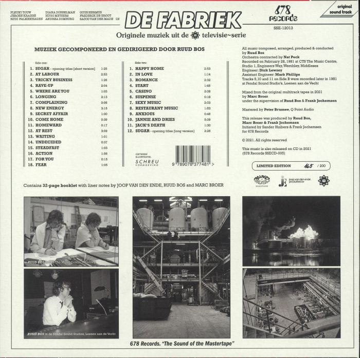 BOS, Ruud - De Fabriek (Soundtrack)