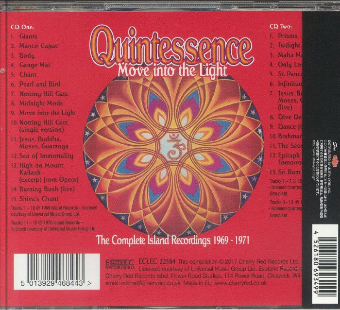 QUINTESSENCE - Move Into The Light: The Complete Island Recordings 1969-1971 (Japanese Edition)