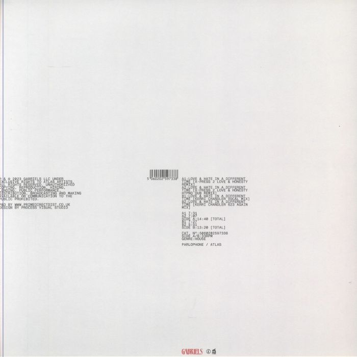 Gabriels / Love And Hate In a Different Time (X-Press 2 & Kerri Chandler Remixes)
