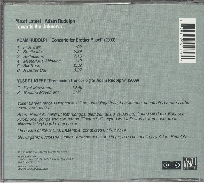 LATEEF, Yusef/ADAM RUDOLPH - Towards The Unknown