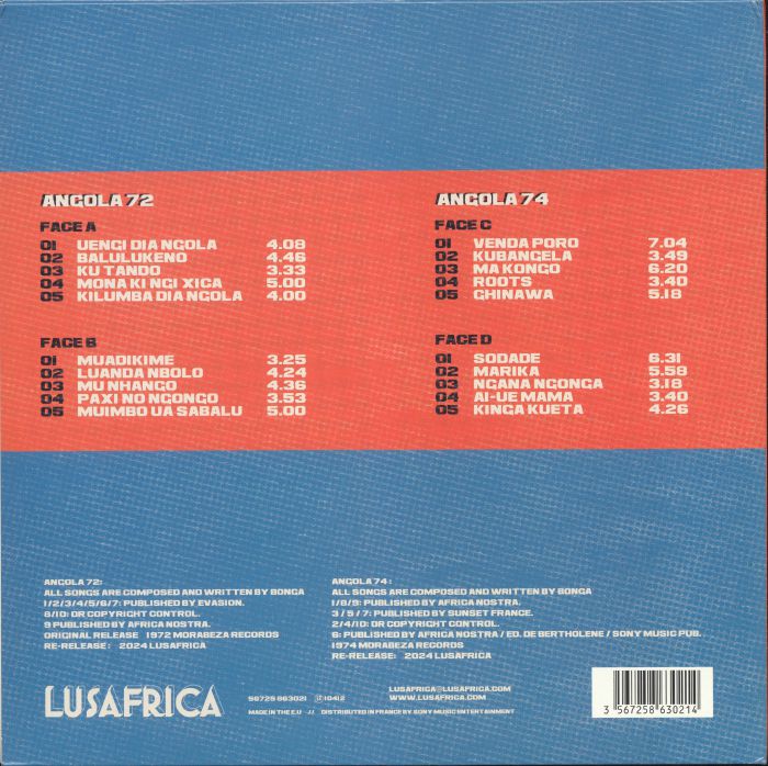 BONGA - Angola 72-74 (35th Anniversary Edition)