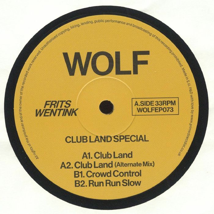 FRITS WENTINK - Club Land Special Vinyl at Juno Records.