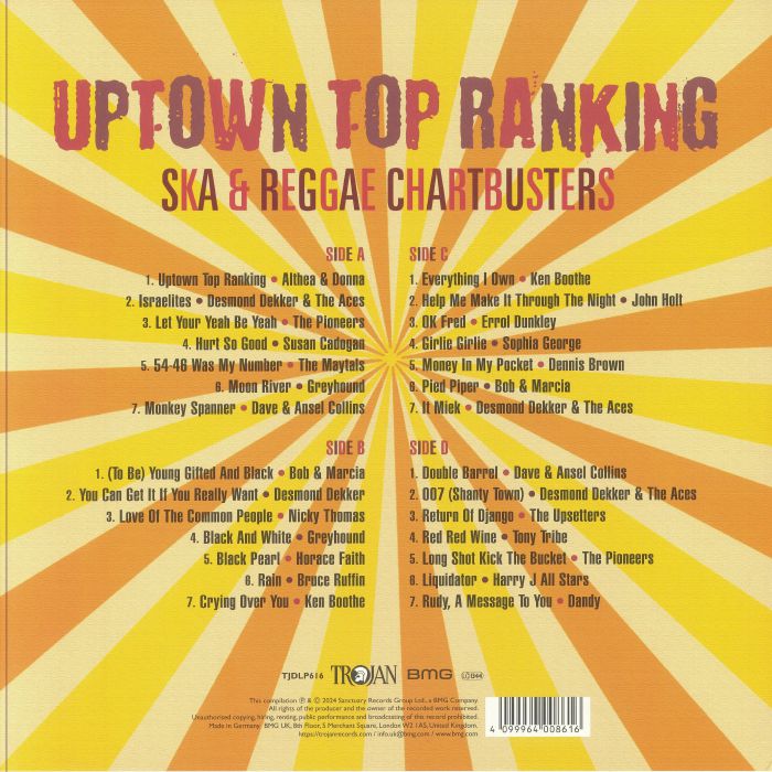 VARIOUS - Uptown Top Ranking: Trojan Ska & Reggae Chartbusters