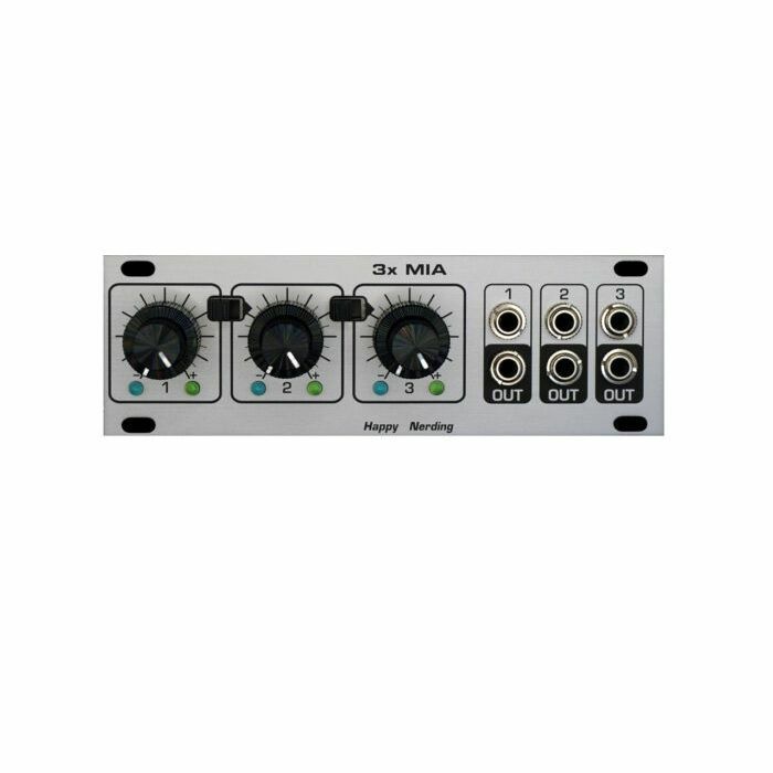 Happy Nerding 3x MIA モジュール Happy Nerding 3x MIA 1U 6-Channel Attenuverting Mixer/Offset