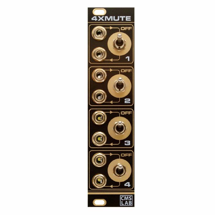 FEEDBACK - Feedback 4xMute 4-Channel Audio/CV Signal Mute Module