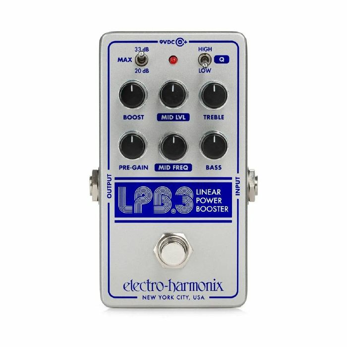 ELECTRO-HARMONIX - Electro-Harmonix LPB-3 Analogue Linear Power Booster & EQ Effects Pedal