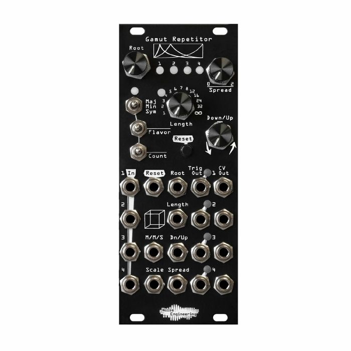 NOISE ENGINEERING - Noise Engineering Gamut Repetitor Quad Looping Random Quantized Pitch & Gate Generator Module (black)