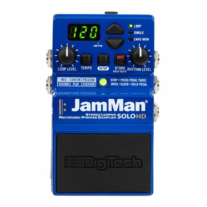 DIGITECH - DigiTech JamMan Solo HD Stereo Looper/Recorder/Phrase Sampler Effects Pedal
