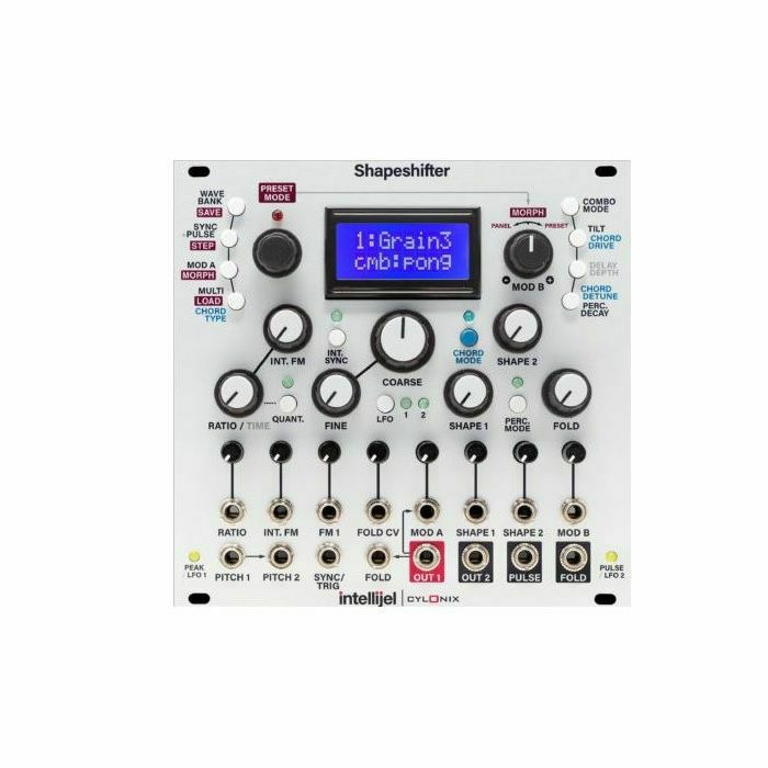 INTELLIJEL - Intellijel Cylonix Shapeshifter Dual Complex Morphable Wavetable VCO Eurorack Module (B-STOCK)
