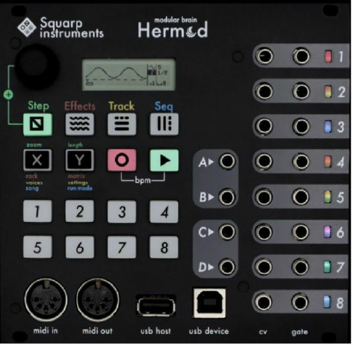 SQUARP INSTRUMENTS - Squarp Instruments Hermod Modular Brain 8-Track Sequencer & Interface Module (B-STOCK)