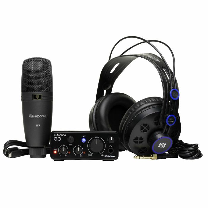 PRESONUS - Presonus AudioBox GO Creator Bundle With Audio Interface, Microphone, Headphones & Software