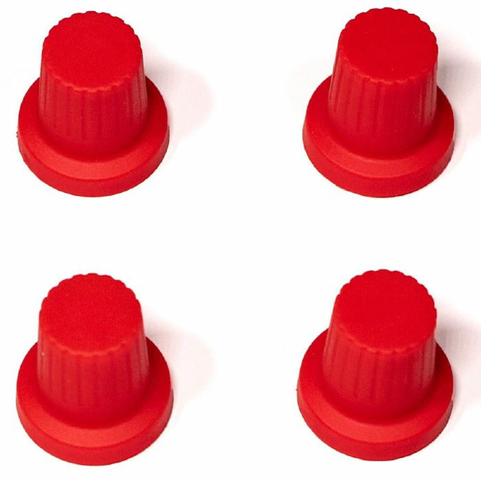 1010 MUSIC - 1010 Music Blackbox/Bluebox/Nanoboxes/Bitbox MK1/Bitbox MK2/Bitbox Micro/Bluebox Eurorack/Waverazor Knobs (fireball red, pack of 4)