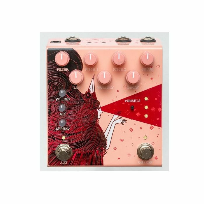 OLD BLOOD NOISE ENDEAVORS - Old Blood Noise Endeavors Dark Star Stereo Soundscape Reverb Effects Pedal (pink limited edition)