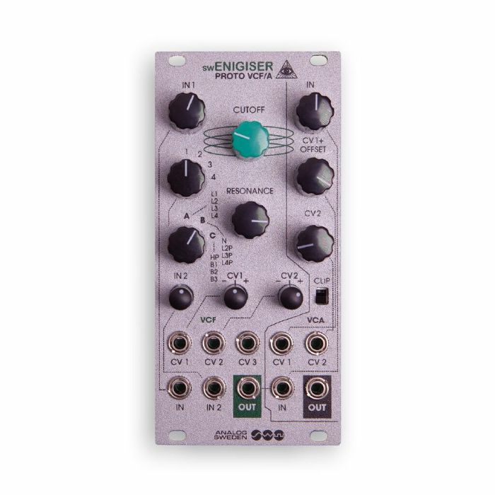 ANALOG SWEDEN - Analog Sweden SWEnigiser Proto VCF/A Multi-Mode Filter & VCA Module (silver)