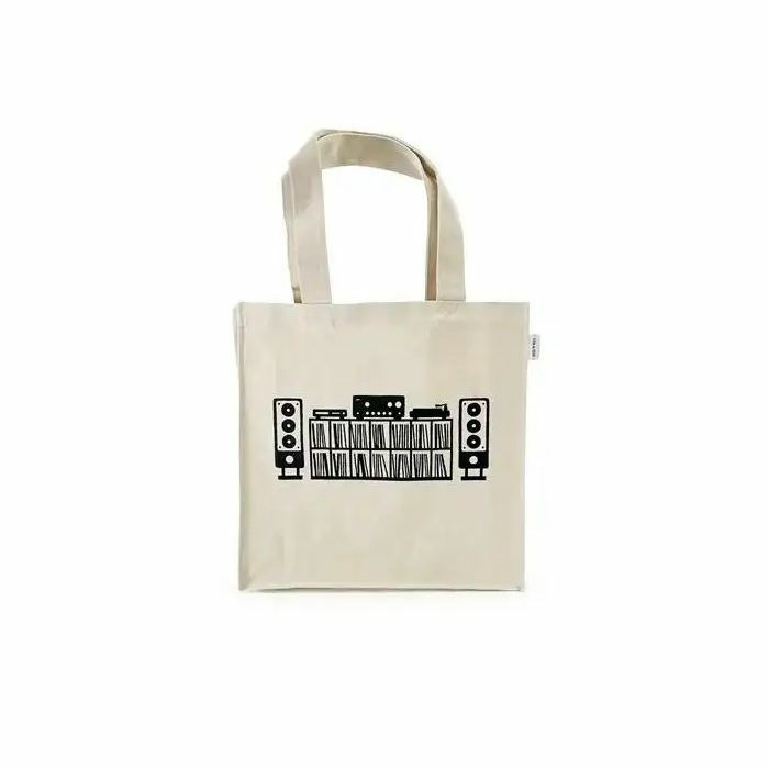 DISK UNION - Disk Union Audio Room Tote Bag (white with black logo)
